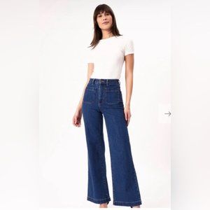Rolla’s High Rise Wide Leg Sailor Jean - Size 30
